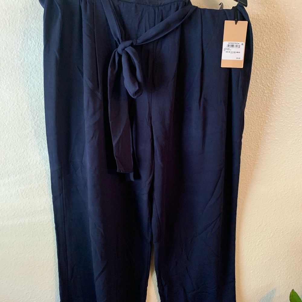 Halogen Slacks   XXL  Navy Peacoat wide -legged